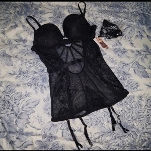 DELETING SOON! Black Lace Corset